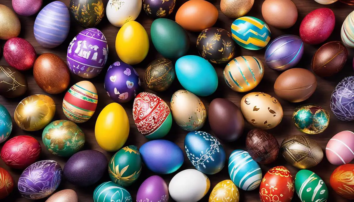 An image of various Easter eggs from different movies and TV shows arranged together in a colorful display.